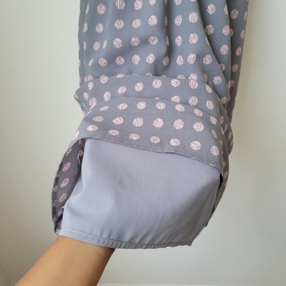 41 Hawthorne Gray Pink Print Light Weight Summer Dress Size XS - Picture 8 of 9